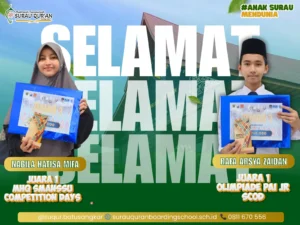 Prestasi gemilang santri Surau Qur'an Rafa dan Nabila juara 1 olimpiade se-Sumbar
