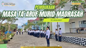 Suasana pembukaan Masa Ta'aruf Murid Madrasah MATA MUDA di MTs Surau Qur'an Boarding School