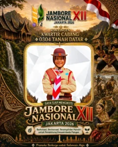 Poster Resmi Santri Surau Qur'an Mewakili Kwarda Sumatera Barat di Jambore Nasional XII Jakarta 2026